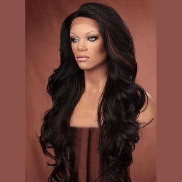 Lace pruik lang haar zonder pony model Kim kleur FS1B/30 beschikbaar voor biedingen