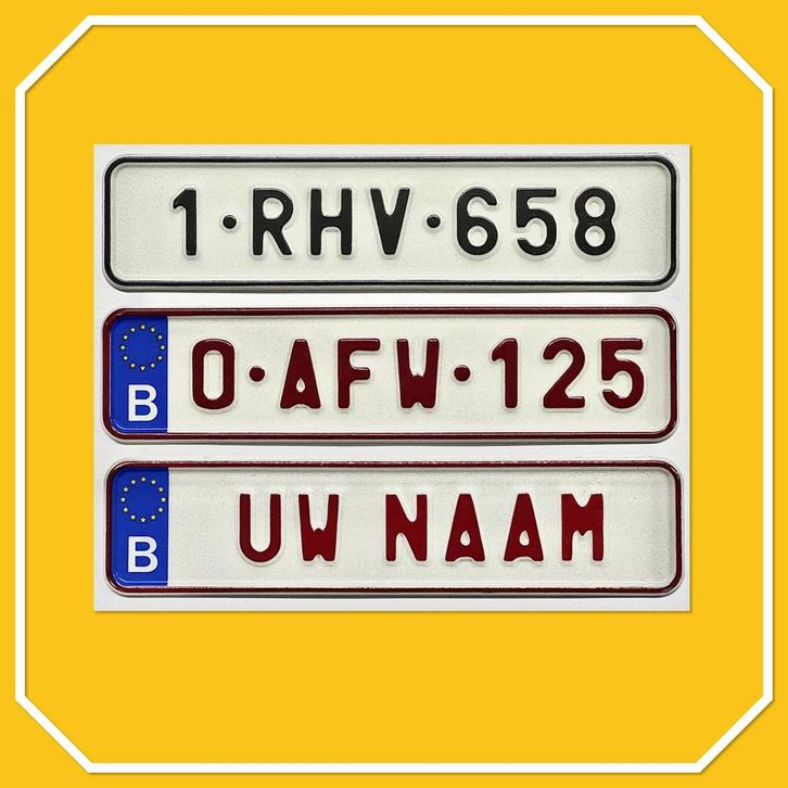 Kentekenplaat 17x4cm, Auto-onderdelen, Overige Auto-onderdelen, Alfa Romeo, Amerikaanse onderdelen, Audi, BMW, Citroën, Daihatsu