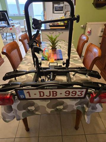 Porte-vélos attache remorque - Pro-User Amber 2 bikes, Enlèvement, 2 vélos, Utilisé
