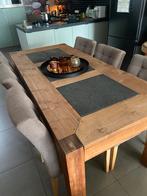 Teak Eettafel, Huis en Inrichting, Tafels | Eettafels, Ophalen, Zo goed als nieuw