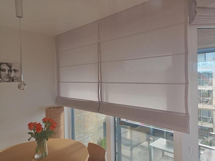 kwaliteitsvolle vouwgordijnen Inside., Huis en Inrichting, Stoffering | Gordijnen en Lamellen, Zo goed als nieuw, 200 cm of meer