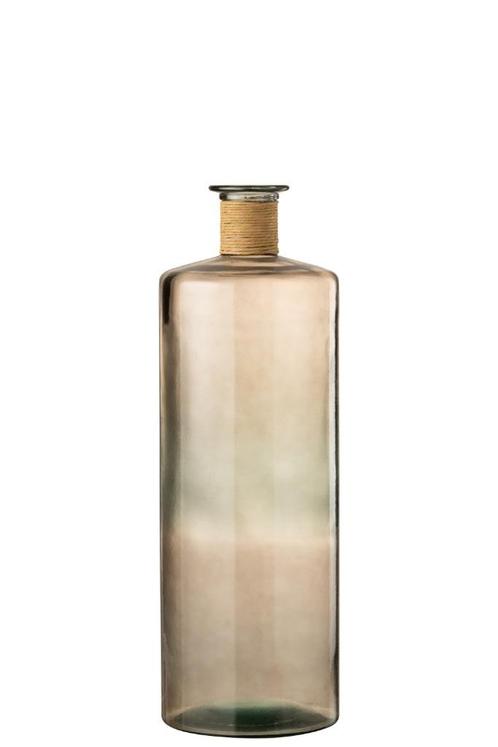 Vaas Safari Glas Lichtbruin Large - Nieuw!, Huis en Inrichting, Woonaccessoires | Vazen, Nieuw, Overige kleuren, 50 tot 75 cm