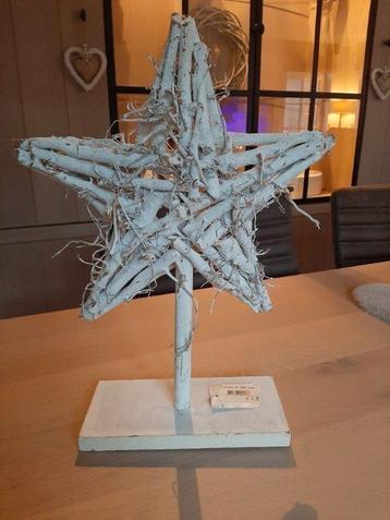 NIEUWE!!! Houten kerstster (nwpr 11.25eur) beschikbaar voor biedingen