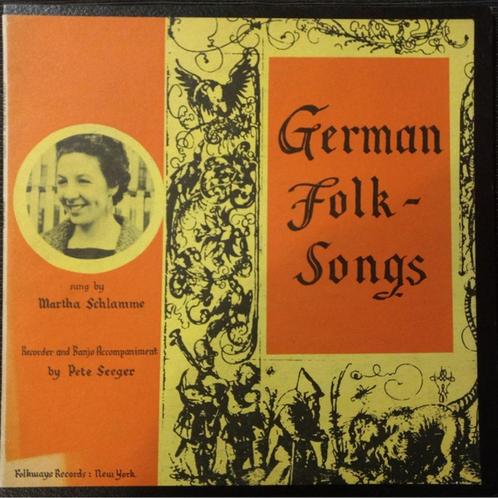 10": Martha Schlamme: German folk-songs (Folkway Records), Cd's en Dvd's, Vinyl | Overige Vinyl, 10 inch, Ophalen of Verzenden