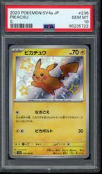 Pikachu PSA 10 - 236/190 - Japanese Shiny Treasure 2023, Hobby en Vrije tijd, Verzenden, Zo goed als nieuw, Losse kaart