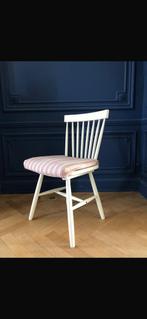 Witte stoel, Maison & Meubles, Chaises, Enlèvement, Utilisé, Quatre, Bois