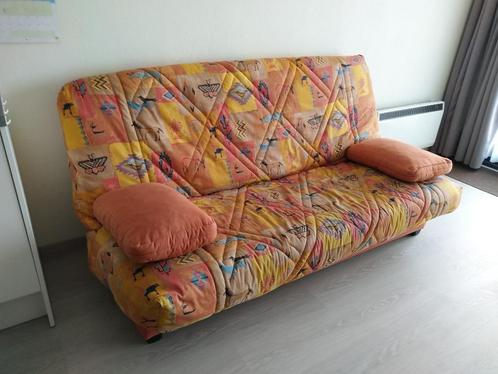 Mooie CLIC-CLAC met zetel- én bedfunctie in NIEUWPOORT, Maison & Meubles, Canapés | Sofas & Chaises Longues, Utilisé, Deux personnes