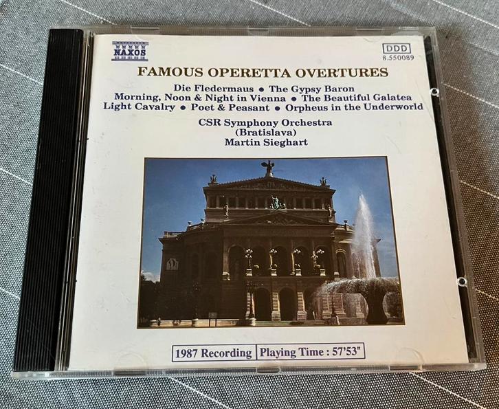 Famous operetta overtures, Cd's en Dvd's, Cd's | Klassiek, Zo goed als nieuw, Opera of Operette, Ophalen of Verzenden