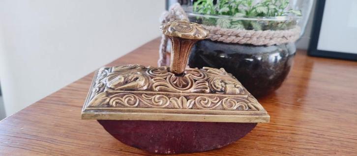 Inktblotter stempel vloeistempel, Antiek en Kunst, Antiek | Brons en Koper, Ophalen of Verzenden