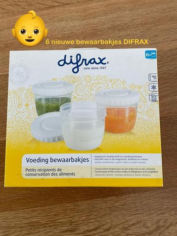 Difrax voeding bewaarbakjes 150 ml 6 stuks