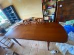 Grande table extensible en bois 30 euros, Comme neuf, Ovale, 50 à 100 cm, Enlèvement