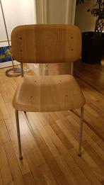 Vends chaise HAY en bois (chêne) et pieds en métal gris, Maison & Meubles, Chaises, Enlèvement, Gris, Bois