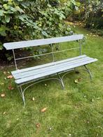 ANTIEKE FRANSE TUINBANK HOUT IJZER TERRAS TUIN, Ophalen, Gebruikt, Hout