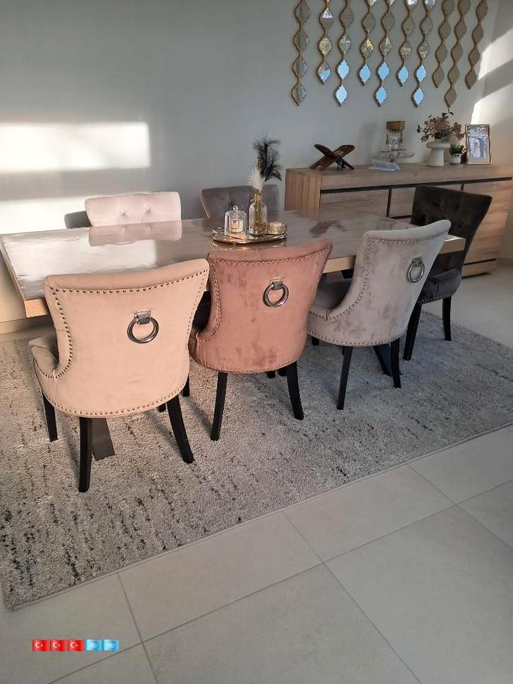 Eetkamer, Huis en Inrichting, Complete eetkamers, Zo goed als nieuw, 6 tot 8 stoelen, Ophalen