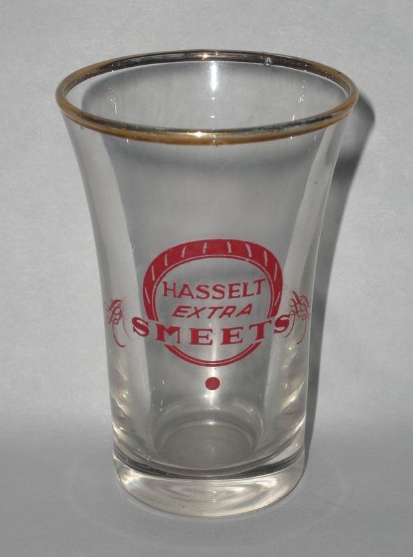 SMEETS, HASSELT JENEVERGLAASJE EXTRA SMEETS CA 1960, Collections, Marques & Objets publicitaires, Comme neuf, Ustensile, Enlèvement ou Envoi