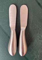 12 boter of kaas mesjes pylones 14cm, Nieuw, Ophalen of Verzenden, Bestekset, Inox of Chroom