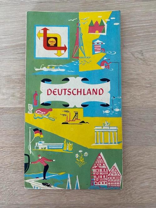 Shell Deutschland -Duitsland, Boeken, Atlassen en Landkaarten, Gelezen, Landkaart, Duitsland, 1800 tot 2000, Ophalen of Verzenden