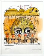 PAUL SNOEK - Een benarde situatie - Litho - 27x36cm - kader, Ophalen of Verzenden