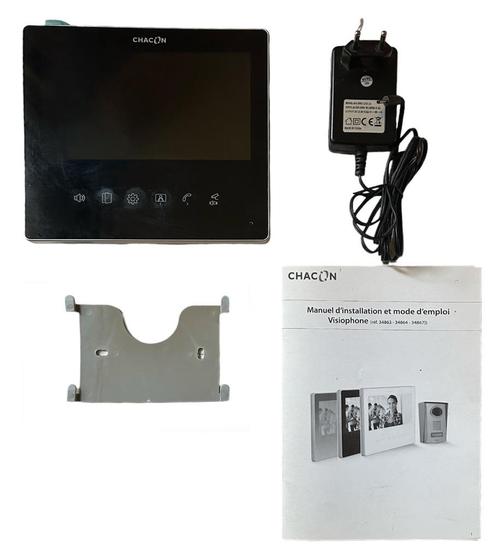 Chacon — 7" ultradun scherm — zwart — voor videofoon (ref., Telecommunicatie, Overige Telecommunicatie, Gebruikt, Ophalen of Verzenden