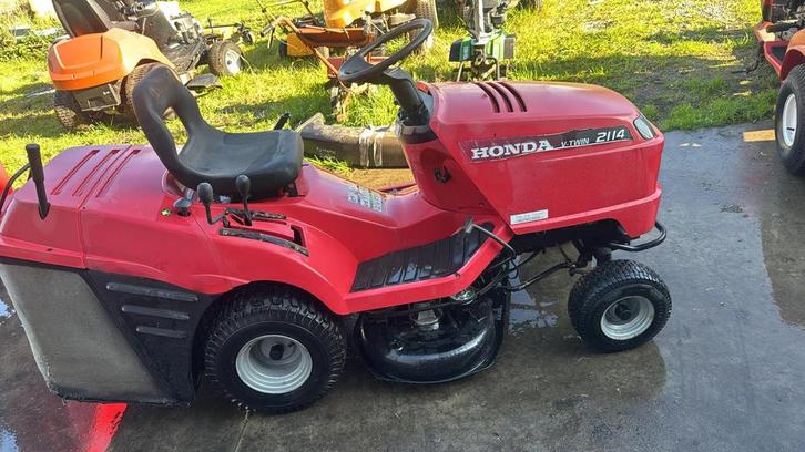 Zitmaaier honda, Jardin & Terrasse, Tondeuses autoportées, Comme neuf, 90 à 120 cm, Démarrage électrique, Bac de ramassage, Vitesses