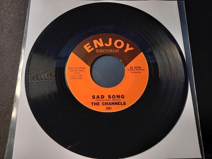 The Channels – Sad Song / My Love ' 7 Popcorn Oldie's, Cd's en Dvd's, Vinyl Singles, Zo goed als nieuw, Single, R&B en Soul, 7 inch