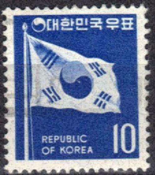Zuid-Korea 1969-1970 - Yvert 534A - Vlag (ST), Postzegels en Munten, Postzegels | Azië, Gestempeld, Verzenden