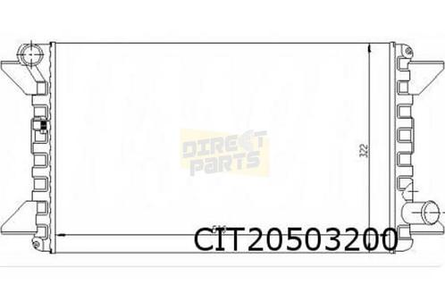 Citroen C15 (-6/88) / Visa (-7/87) (1.0/1.1/1.4) radiateur O, Autos : Pièces & Accessoires, Moteurs & Accessoires, Citroën, Neuf