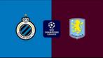 Brugge vs aston villa (ligue des champions), Tickets en Kaartjes, Overige typen, Drie personen of meer, Maart
