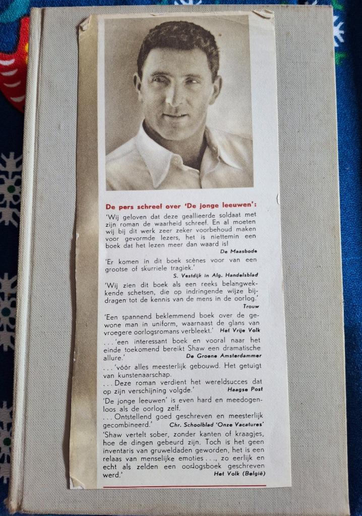boek de Jonge Leeuwen - Irwin Shaw, Livres, Guerre & Militaire, Comme neuf, Armée de terre, Deuxième Guerre mondiale, Enlèvement ou Envoi