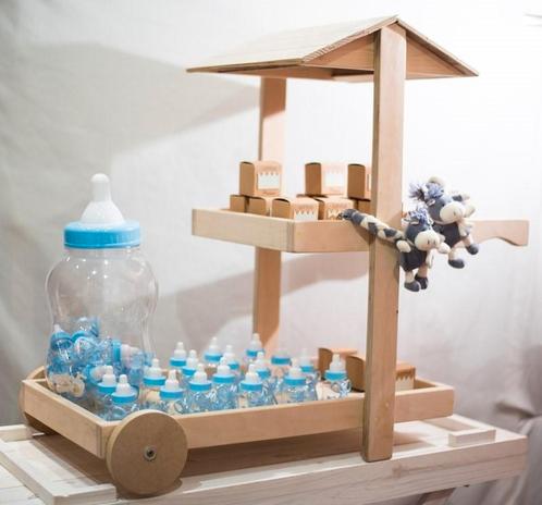 nieuw houten marktkraam voor doopsuiker uit eigen atelier la, Kinderen en Baby's, Kraamcadeaus en Geboorteborden, Nieuw, Ophalen