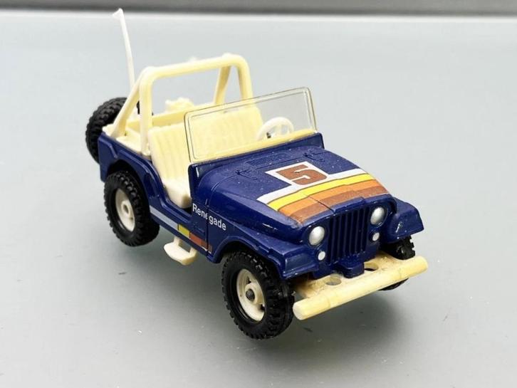 1:36 Corgi 447 Jeep CJ-5 Renegade #5 blauw - los model, Hobby en Vrije tijd, Modelauto's | Overige schalen, Gebruikt, Auto, Ophalen of Verzenden