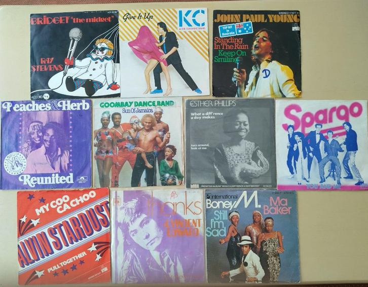 Lot A-3 singles (jaren zestig-zeventig & tachtig), Cd's en Dvd's, Vinyl Singles, Zo goed als nieuw, Single, Overige genres, 7 inch