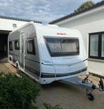 Luxe caravan Dethleffs 510LE Nomad Avantgarde Full Option, Caravans en Kamperen, Standaardzit, 7 tot 8 meter, Dethleffs, Hordeur
