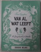 Van al wat leeft (1961), Livres, Livres scolaires, Biologie, Enlèvement ou Envoi