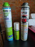 7 x PUR foam, 1 x Adapter smeerspray, Doe-het-zelf en Bouw, Isolatie en Afdichting, Ophalen, Zo goed als nieuw