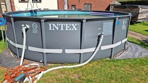 Intex ultra xtr frame 488x122, Tuin en Terras, Zwembaden, Gebruikt, Opzetzwembad, Ophalen