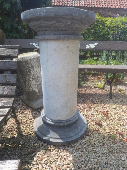 Arduinen + marmeren zuil, Tuin en Terras, Tuinbeelden, Gebruikt, Ophalen