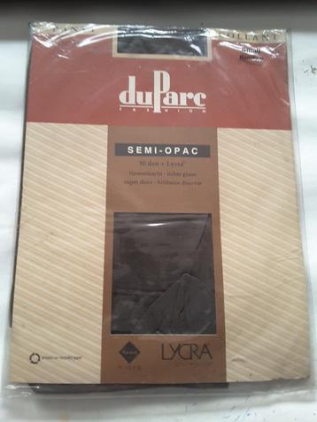 panty collant duParc semi-opac 30 den. + lycra Small Romance, Enlèvement ou Envoi, Neuf, Brun, Panty