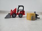 Bruder Schäffer compactlader met balengrijper, Kinderen en Baby's, Speelgoed |Speelgoedvoertuigen, Ophalen of Verzenden