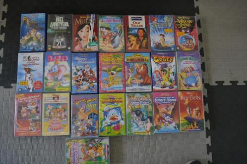 VHS tekenfilms Disney waaronder veel klassiekers, 32 films, Cd's en Dvd's, VHS | Kinderen en Jeugd, Zo goed als nieuw, Tekenfilms en Animatie