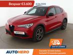 Alfa Romeo Stelvio 2.0 Turbo Q4 B-Tech (bj 2019, automaat), Auto's, Automaat, Leder, 5 zetels, Stelvio