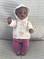 156. Babyborn: Nieuwe hoodie met roze broek, Ophalen of Verzenden, Nieuw, Babypop