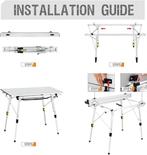 Draagbare Aluminium Opvouwbare Camping Tafel | Nieuw, -, Verzenden, -, Portal