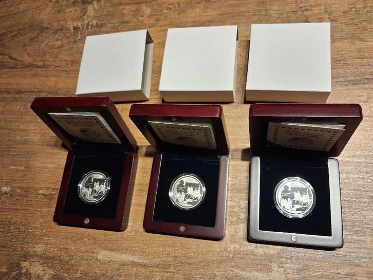 10 euro 2015 Slag van Waterloo, Postzegels en Munten, Munten | België, Setje, Zilver, Zilver, Ophalen of Verzenden