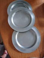 Tinnen borden 3 stuks 23 cm, Antiek en Kunst, Antiek | Tin, Ophalen