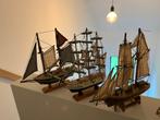 6 houten zeilboten, Antiek en Kunst, Ophalen of Verzenden