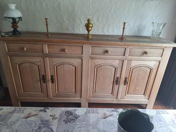 Meubles en chêne clair  salle a manger et salon  beschikbaar voor biedingen
