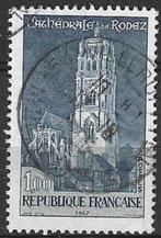 Frankrijk 1966/67 - Yvert 1504 - Kathedraal van Rodez (ST), Timbres & Monnaies, Timbres | Europe | France, Affranchi, Envoi