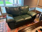 Lederen 2 zit groen, Huis en Inrichting, Zetels | Zetels, Ophalen, Gebruikt