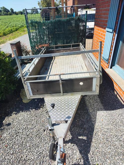 TE HUUR dubbelas aanhangwagen 750kg, Auto diversen, Aanhangers en Bagagewagens, Gebruikt, Ophalen of Verzenden